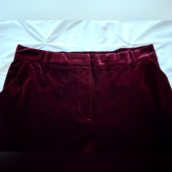 THE PORTER COLLECTIVE  Guidara velvet pants, burgundy color, size 1X. NWOT - Picture 8 of 11